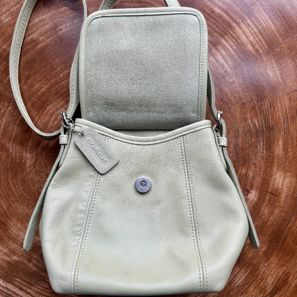 Vintage Coach Soho 4108 Rare Pistachio Small Flap Bag - Picture 11 of 13